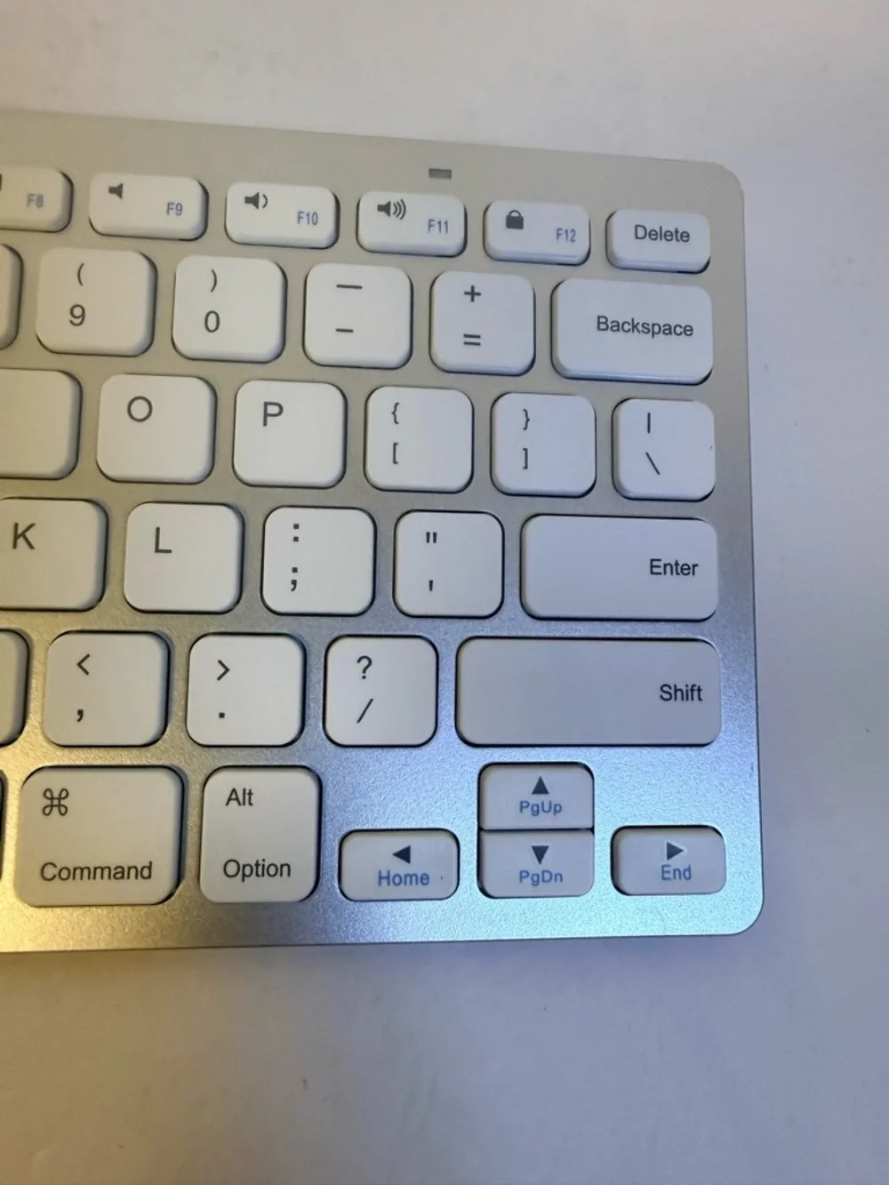 Anker White and Silver Bluetooth Wireless Keyboard